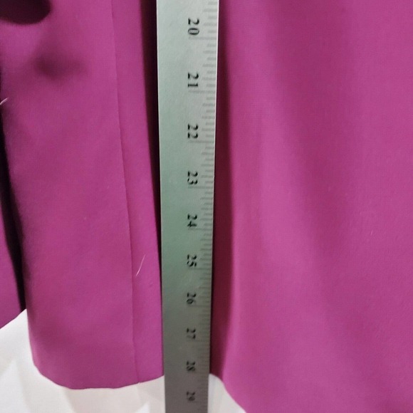 Vintage 90's Joan Leslie Purple Button Down Blazer Size 16 - Picture 6 of 8